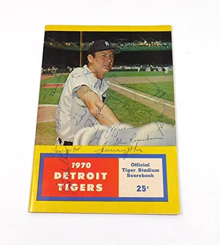 1970 Chicago White Sox u Detroitu Tigers potpisan Program 13 Auto-autographed MLB magazini