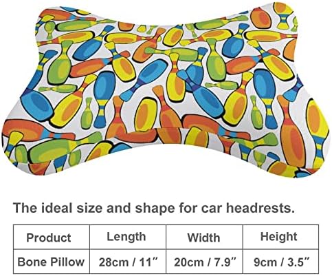 Šareni kuglački jastuk za kuglanje od 2 automatskog naslona za glavu za glavu za automatsko
