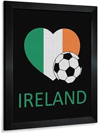 Ljubav Irska Soccer Diamond Boing Okviri za odrasle Full Bušilica Dijamantni Slikarski zid Viseći okvir slike