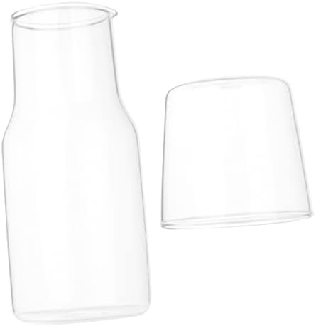 Luxshiny 1 Set Shot Glass sa poklopcem japanski lonac za čaj Clear Tumbler kafa Carafes gl mlijeko