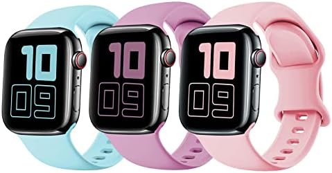 [3 pakovanje] Kompatibilan sa djecom Apple Watch Band, mekane sportove za zamjenske opsege za iwatch ultra