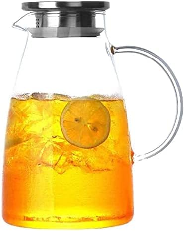OriginalClub otporan na toplotu bokal za vodu stakleni vrč za čajnike sa poklopcem ledena ručka Borosilikatni