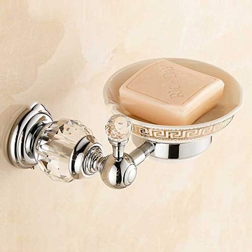 Euro Style Kristalno mesingana sapunica keramika sapun za kupatilo Kućni ukras Kupatilo Pribor Chrome