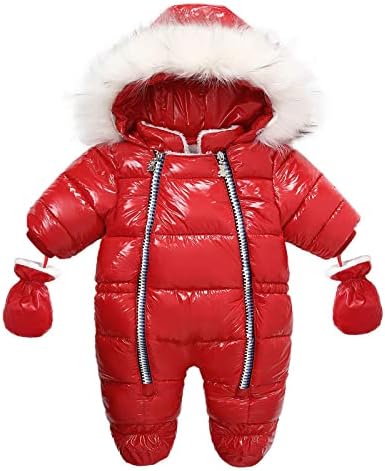 mmknlrm novorođenčad dječaka dječaka topla zimska jakna s zupčanim jaknom od patentnog zatvarača debela kombinezona