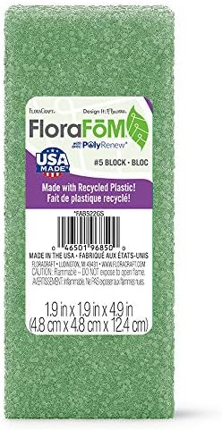 Floracraft Florafōm blok 2 inča x 2,9 inča x 5,9 inča zelena