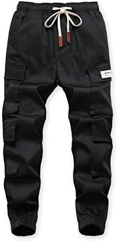 TLAENSON Boys Cargo pantalone pamučne Casual pantalone vezice labave dna za trčanje elastični teretni džogeri