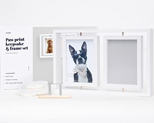KIRI pet pawprint komplet i okvir za slike, poklon i uspomena za ljubitelja mačaka ili pasa