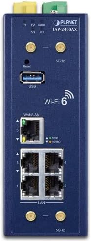 IAP-2400AX industrijska bežična pristupna točka sa 5 10/100 / 1000T LAN priključnica