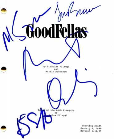 Lorraine Bracco, Ray Liotta, Martin Scorsese Cast Potpisan Autograph Goodfellas Cijeli filmski scenarij -