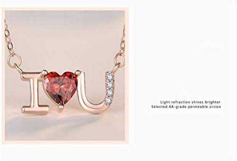Kesyoo Creative Silver Diamond Heart Privjesak ogrlica Modni modni moment Girl Clanit-a zaljubljeni zaljubljeni