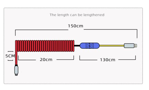 Micomaka po mjeri s dvostrukim rukavima kablom za dva rukava, ručno rađeni USB C kabel za umjetnički pleteni