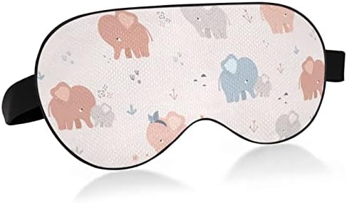 Slatki mali slonovi prozračne maske za spavanje, hladno osjećati poklopac za spavanje očiju za ljetni