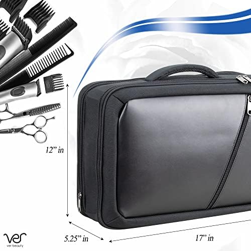 Ver Beauty Professional Barber futrola u ruksaku Travel Organizator torbom za brijač u crnoj najlon za škare