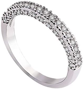 2023 Trend Rose Gold Full Diamond cirkon prsten dame nakit veličine 5 prstenova za dječake
