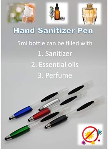 Pakovanje 5 multifunkcionalnih olovke zanata, 4 u 1 olovka za prskanje sa stylusom i sredstvom za čišćenje