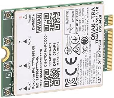 DW5821E bežična kartica 3G / 4G / 5G, WiFi kartica mrežnih adaptera za PCI Express M.2 Specifikacija