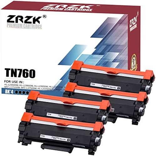 ZRZK Tn760 kompatibilan Toner za zamjenu za Brother TN760 TN-760 TN730 za korištenje sa HL-L2350DW, HL-L2390DW,
