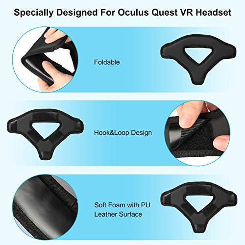 Linkstyle jastuk za jastučić za glavu kompatibilan sa Oculus Quest VR slušalicama, zamjenskim priborom