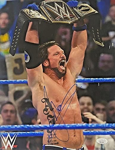 WWE Exclusive A.J. Stilovi potpisani autogramirani 11x14 fotografija JSA provjera identiteta br. 3 - autogramirane