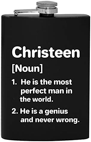 Christeen definicija najsavršeniji Muškarac - 8oz Hip tikvica za piće alkohola