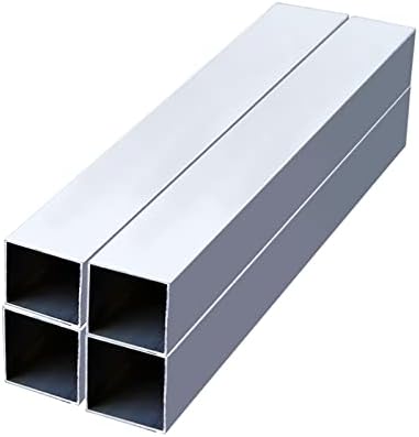 Surprecision Aluminijska kvadratna cijev, veličina 40mm x 20mm x 1mm, dužina 600mm/ 23.62, Bijela aluminijska