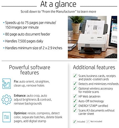 HP ScanJet Enterprise Flow 7000 S3 skener za uvlačenje listova