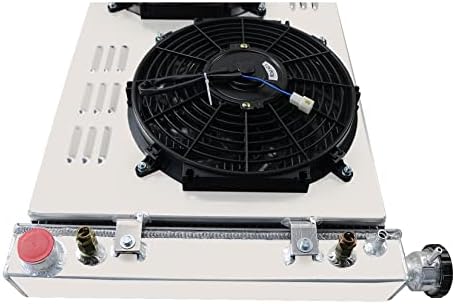 3 reda jezgra aluminijumski radijator sa 12 ventilatorom w / Pokrov & amp; termostat Relejni komplet za 1988-1997
