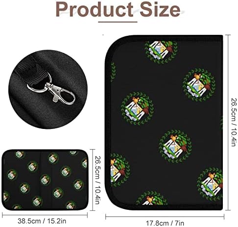 Grb Belize Bi-Fold Alat Organizator držača Džepne multifunkcijske tkanine prekriveno prijenosni