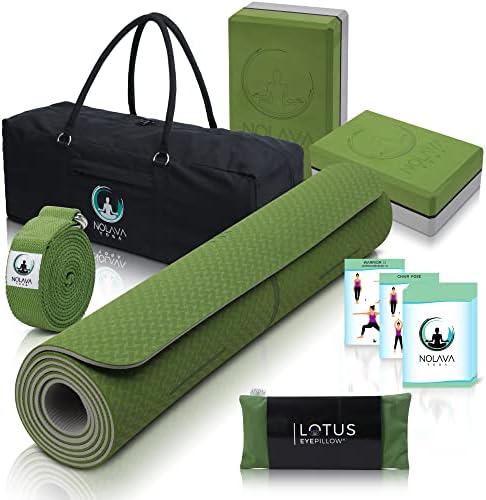 Nolava 7 komada yoga MAT Set-Yoga Mat torba za Yoga Accessories|TPE ECO Friendly yoga Mat | Yoga