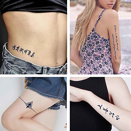 Dopetattoo 13 listova u trajanju od 1-2 sedmice privremene riječi tetovaža riječi tetovaže tetovaža slova