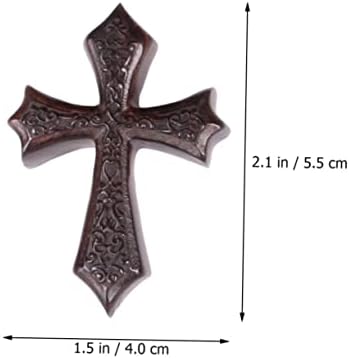 Sewacc Charm ogrlica 3kom Cross Kip Pribor drvena ebanovina kafa privjesak za ključeve narukvica