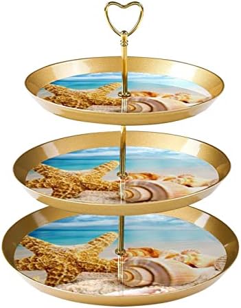 Ratgdn 3-tier stalak za tortu, toranj za desert i mojsov za desert, plastični nosač kolača za