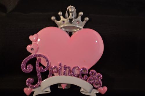 Personalizirani Praznični Poklon Princeze Ružičastog Srca Stručno Rukom Pisani Ukras