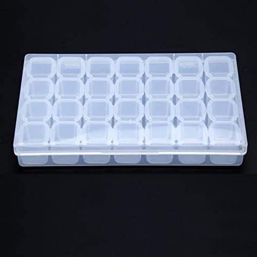 Weisuo 28 rešetka Clear Plastična plastična kutija za pohranu Organizator za skladištenje s podesivim