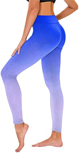 Tie-Dye Gradient Yoga helanke za trčanje za žene Tajice visokog struka Ultra meke brušene rastezljive