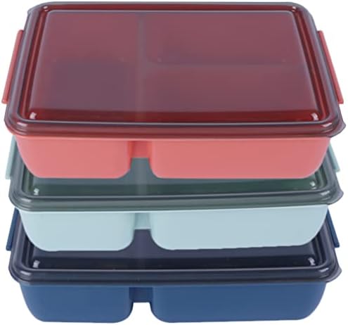 Cabilock Meal Prep Container Meal Prep Container Greated Lunchbox 3kom Bento kutija sa tri mreže Bento