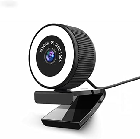 BHVXW USB Webcam 4K web kamera Podesiva svjetla za svjetlo za svjetlost sa mikrofonom za radu sa računarskim