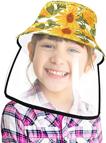 Zaštitni šešir za odrasle sa štitom za lice, ribarsku šeširu protiv sunca, suncokret slikarstvo umjetnosti
