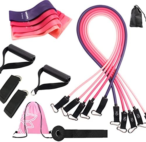 FEER 16 kom/Set ženske trake za otpornost na fitnes 100lbs 150lbs pojas za trening Yoga povucite uže