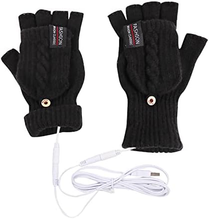 Laptop Grijani muškarci USB puni i pola ručne zimske rukavice mitten rukavice za žene topli