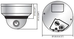 Hanwha Techwin XNV-8020R X serija 5MP IR WDR POE kamere na otvorenom mrežom sa 3,7 mm fiksnom objektivom,