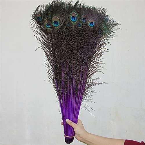 Pumcraft Feather for Craft Beautiful 70cm-80CM / 28-32inch prirodno paunovo perje za zanate Peacock