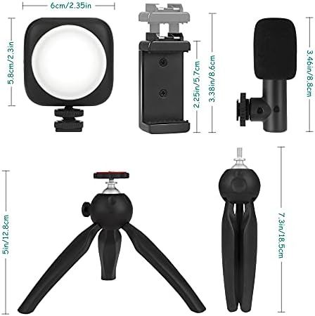 Vlogging kit za Android Smartphone YouTube, kamera Video stativ mikrofon Kit sa svjetlom, Vlog oprema