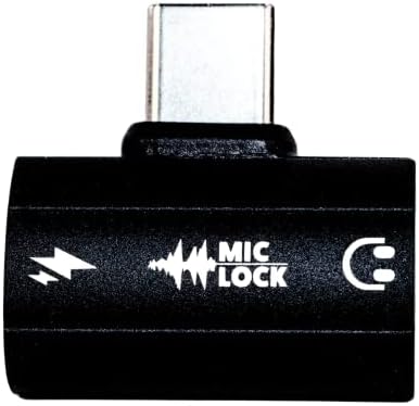 Mic-Lock mikrofon Blocker-USB C Power sa SoundPass za sigurnost podataka & amp; zaštita privatnosti Crna