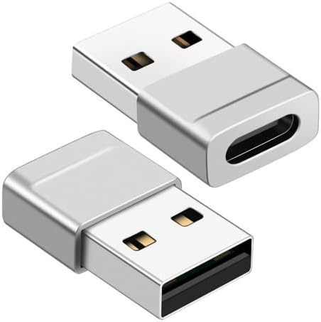 ZESR - 2 Pack USB C u USB adapter, USB C punjač za USB adapter, tip C Punjivač blok adapter, utičnica