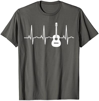 Akustična Gitara Heartbeat Shirt-Gitara Muzičar T-Shirt T-Shirt
