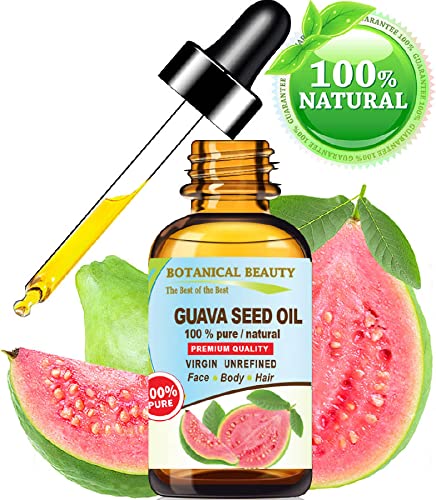 Guava SJEMENSKO ulje čista prirodna Djevičanska nerafinirana hladno presovana 1 Fl. Oz.-30 ml za lice,