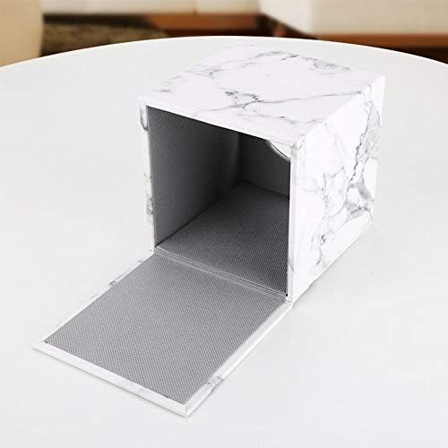 LLLY Mermerna kocka kvadratna kutija za maramice PU kožna rolna držač maramice kutija za toaletni papir