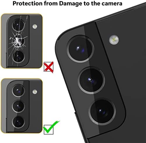 SaharaCase ZeroDamage Flexiglass HD zaštitnik sočiva kamere [2-Pack] za Samsung Galaxy S22+ 6.6