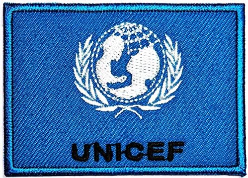 Parita UNICEF zastava Nacionalni gvožđe na zakrpama UNICEF-a zastavama amblem Vojni aparat sa šivanjem željeza